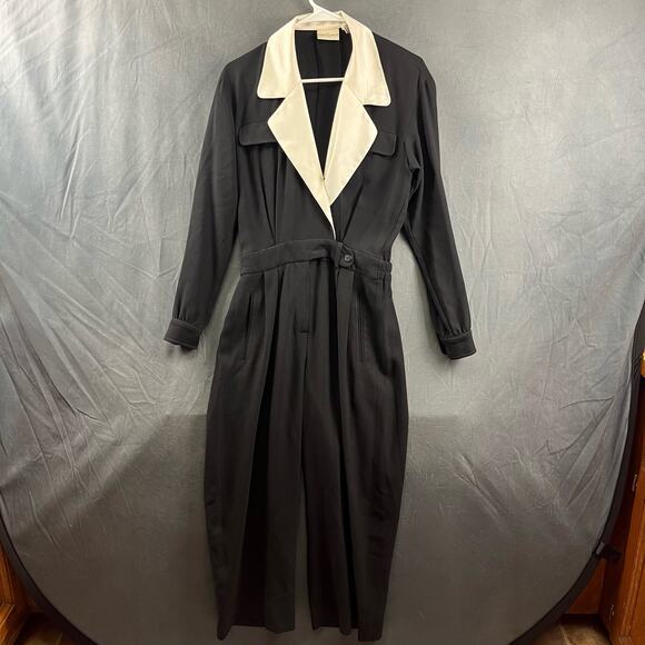 Women’s Tuxedo Jumpsuit Pockets Feminine Janelle Monet First Issues Size 2 - Picture 1 of 11